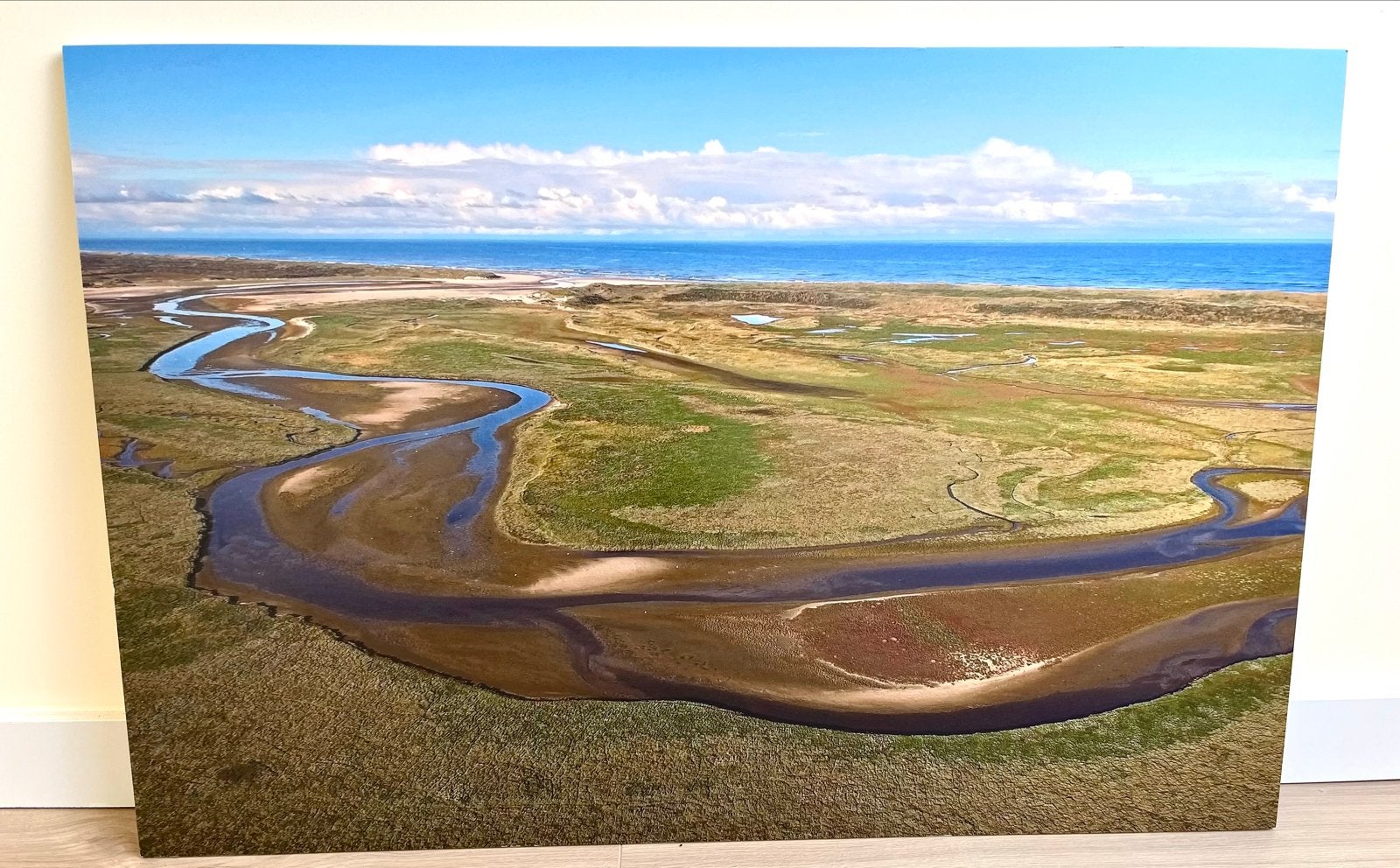 Slufter Texel foto op kunststof plaat (60x90 cm), Ophalen