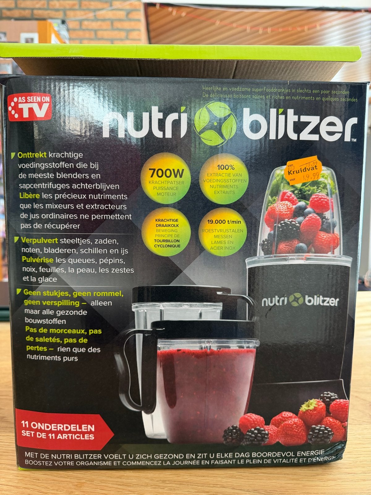 Nutri Blitzer 700W Blender - Zo goed als nieuw, Ophalen of Verzenden, Zo goed als nieuw