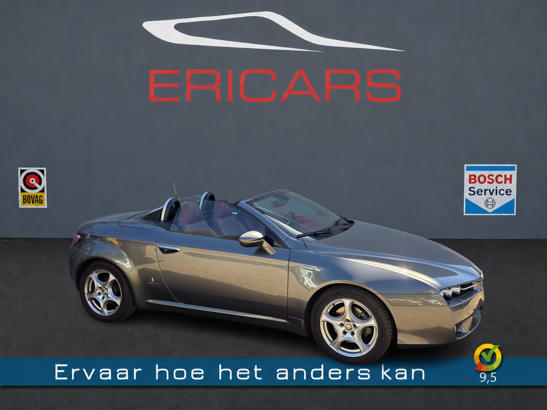 Alfa Romeo Spider 2.2 JTS Exclusive NAVI TEL LEER WINDSCHOT, Gebruikt, Cabriolet, 1505 kg, Spider