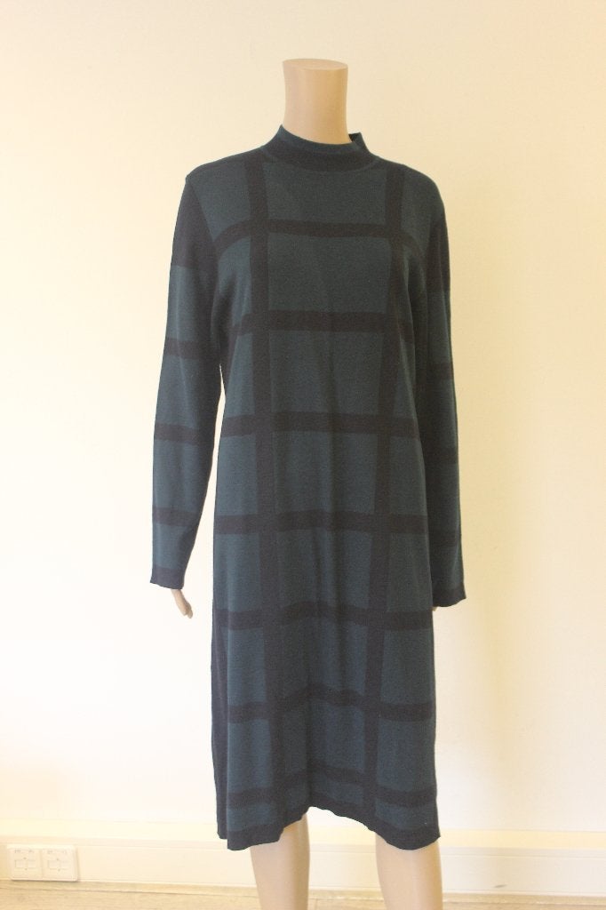 NIEUW Question? blauw/groen geruite jurk XXL, Blauw, ., Maat 46/48 (XL) of groter, Nieuw