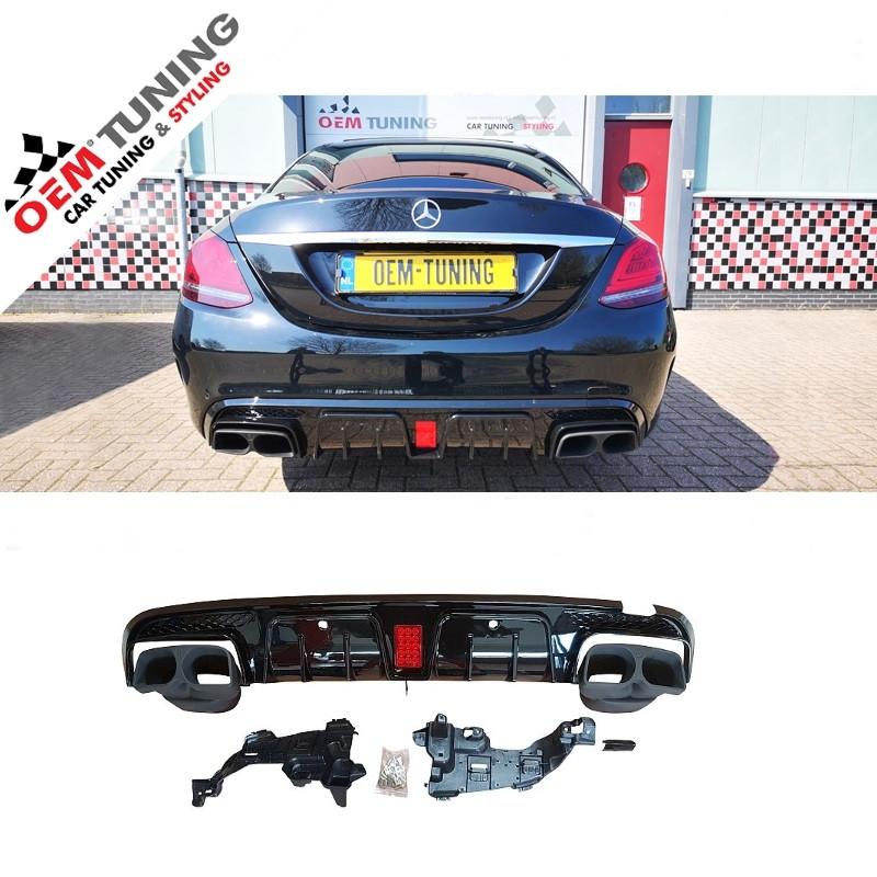 Mercedes-Benz C-Class W205 Brabus look diffuser | 2014-2018