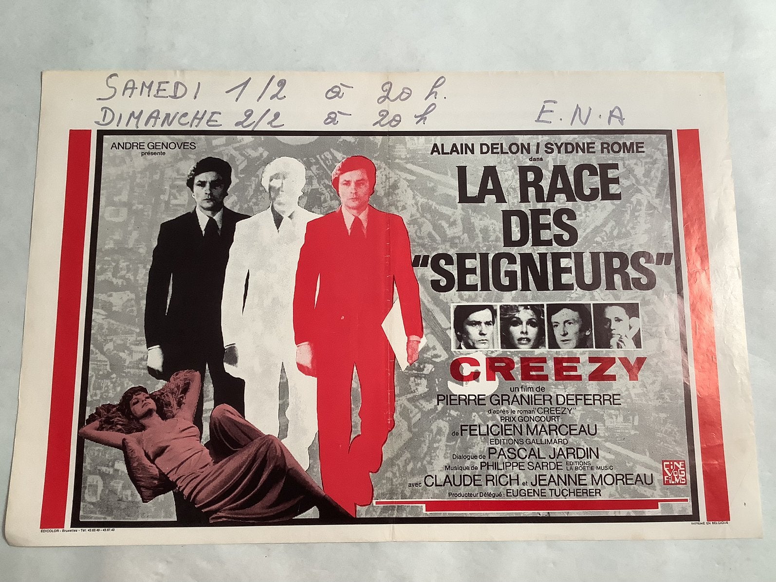 CREEZY    Filmposter   36-54 cm, Ophalen of Verzenden, Gebruikt, Deurposter of groter, Film en Tv
