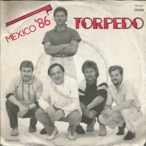 Voetbal Single (1986) Torpedo - Mexico '86, Gebruikt, 7 inch, Ophalen of Verzenden, Fotohoes