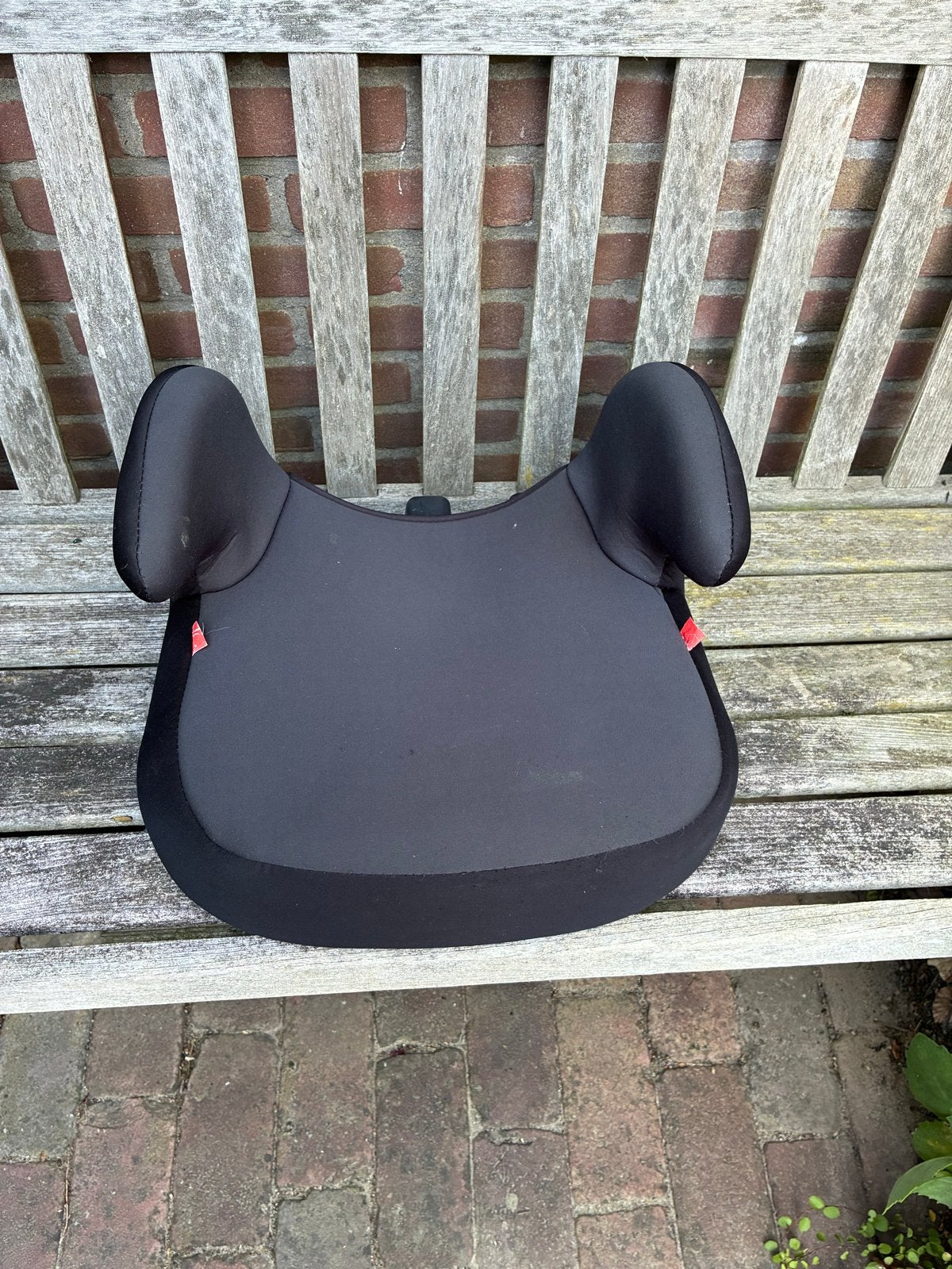 Zwart zitverhoger autostoeltje, Kinderen en Baby's, 15 t/m 36 kg, Zijbescherming, Ophalen, Overige merken
