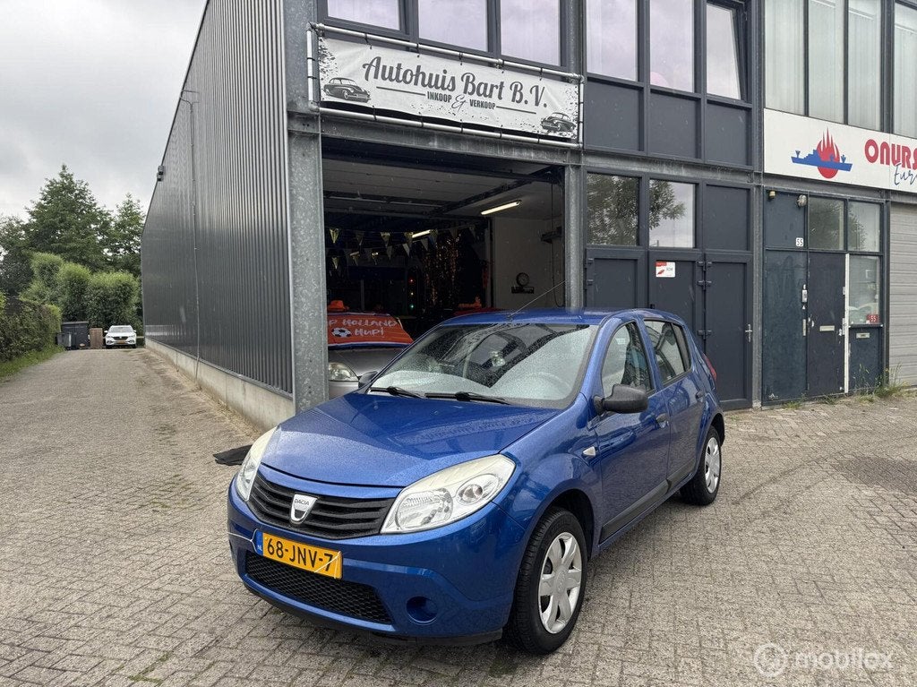 Dacia Sandero 1.2 Airco! 101.485 km NAP Logisch! Nieuw APK!, Auto's, Voorwielaandrijving, Stof, Blauw, Origineel Nederlands