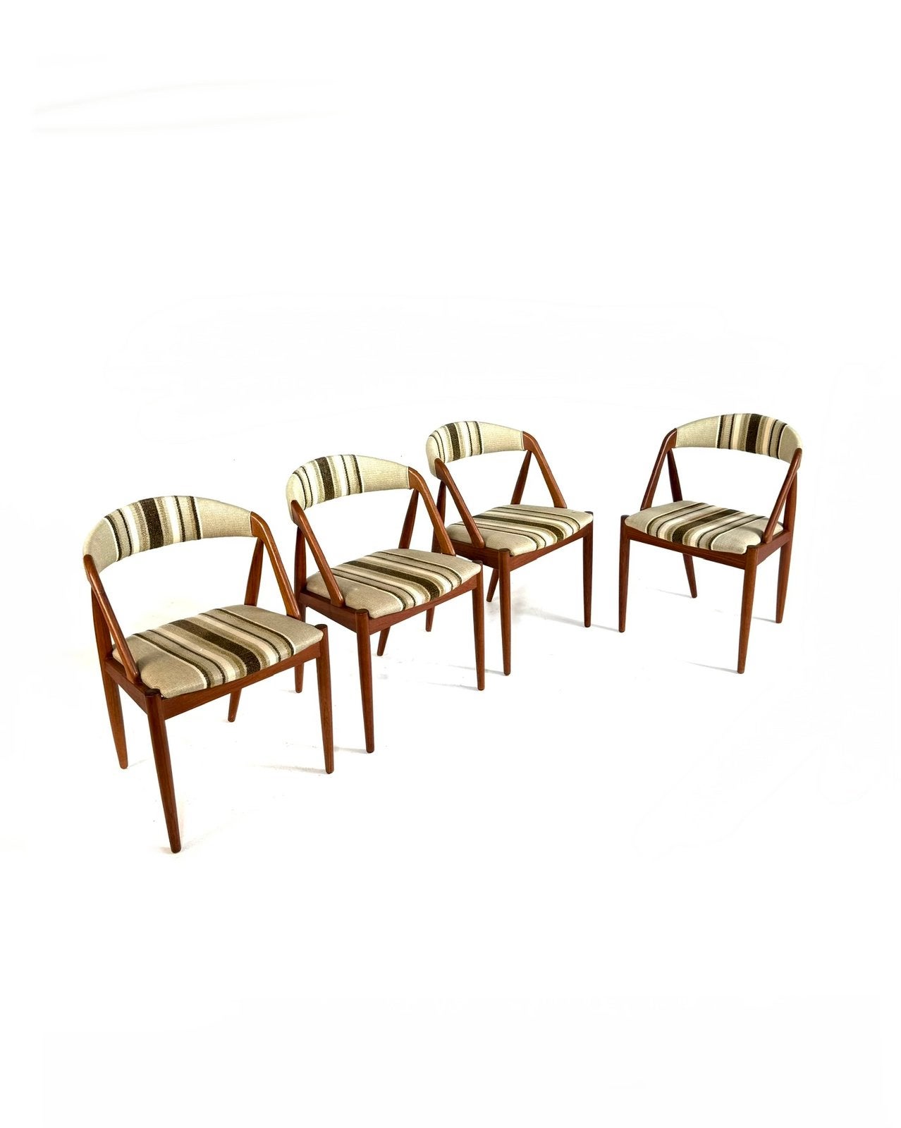 Set van 4 vintage eetkamerstoelen, Kai Kristiansen ‘60, Hout, Kai Kristiansen, Kai Kristiansen, Ophalen of Verzenden
