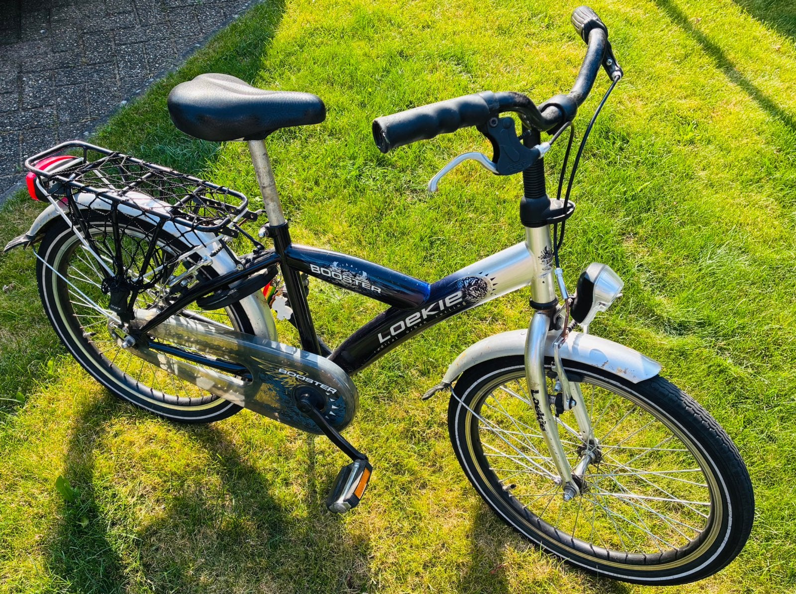 Loekie booster 20 inch kinderfiets, Fietsen en Brommers, Fietsen | Kinderfietsjes, Ophalen, Gebruikt, Terugtraprem, 20 inch of meer