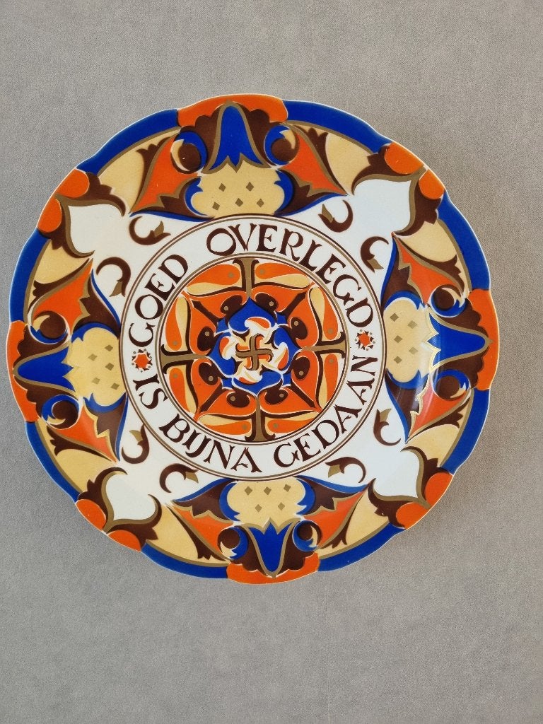 Antiek  wandbord, Ophalen of Verzenden