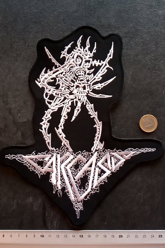 Carcass leuke shaped embroidered backpatch metal 23 x 27 cm, Verzamelen, Verzenden, Nieuw, Kleding