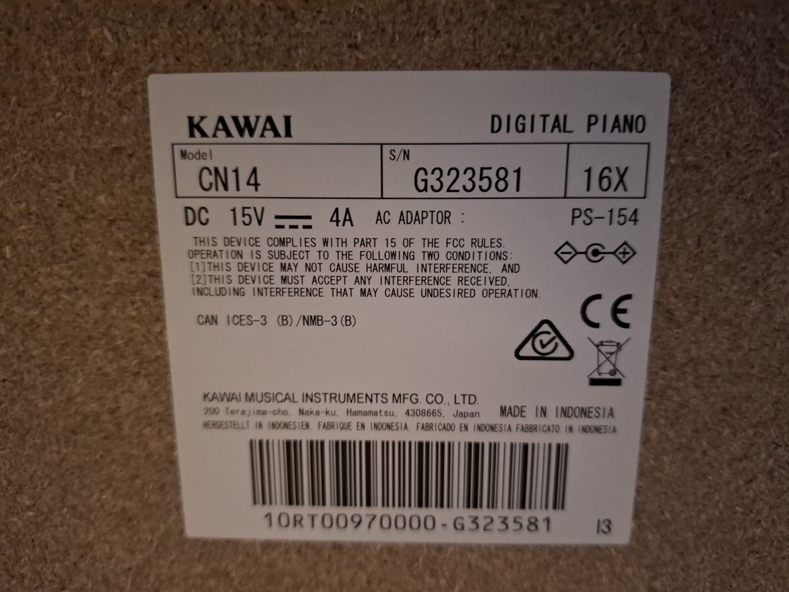 Foto 5 van Kawai CN14