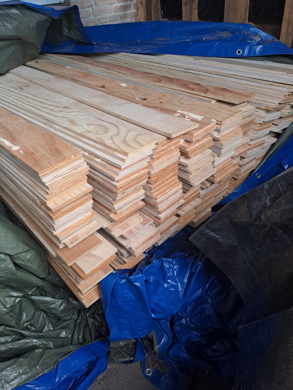Houten latten - Ideaal voor projecten, 164cmx10cm dik 0.9cm, Doe-het-zelf en Verbouw, Hout en Planken, Gebruikt, Minder dan 25 mm