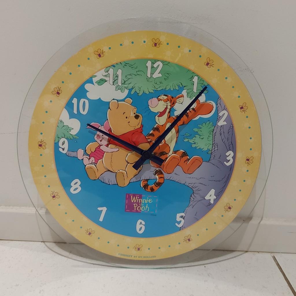 Winnie the Pooh kinderklok - Wandklok Disney!, Ophalen of Verzenden, Nieuw, Klok