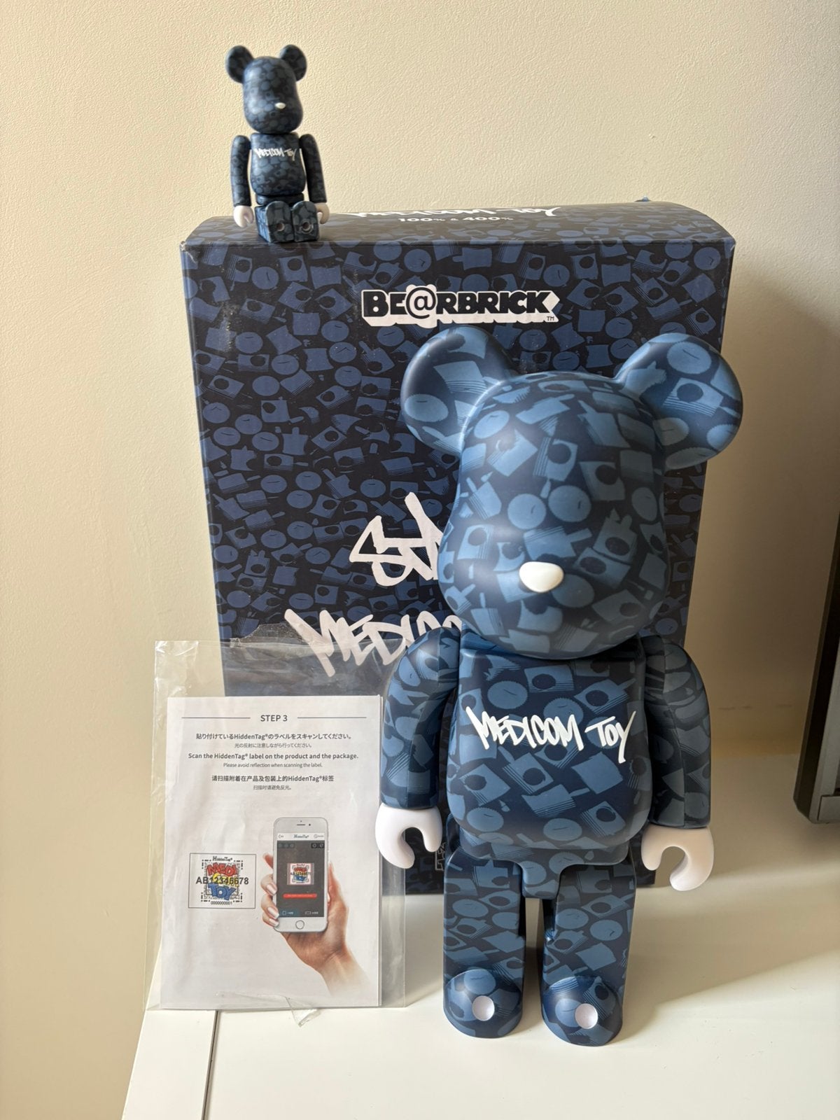 Bearbrick medicom toy 400% & 100%, Ophalen of Verzenden, Nieuw