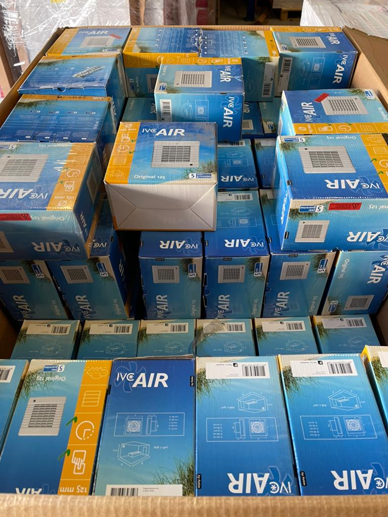 Ivc air afzuig ventilatoren 100 en 125 mm nieuw nu € 15 p/st, Ophalen of Verzenden, Nieuw, Ventilator en Afzuiger