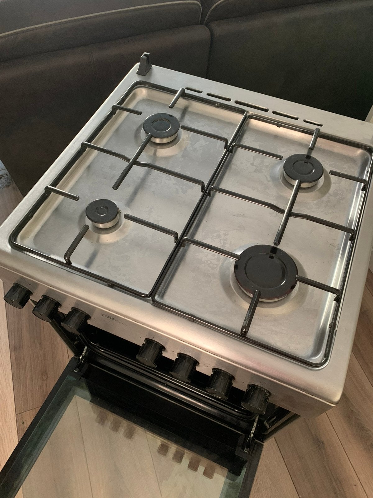 Everglades Vrijstaand Gasfornuis met Oven, Witgoed en Apparatuur, Ophalen, Gebruikt, 60 cm of meer, 4 kookzones