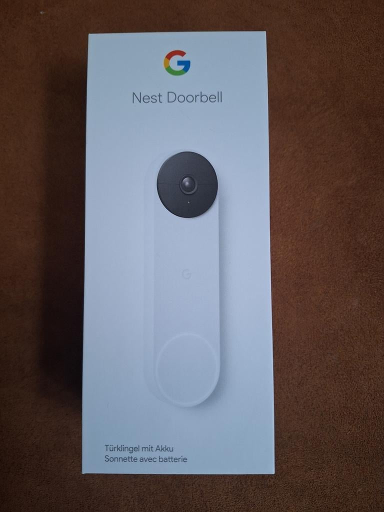 Google Nest Doorbell, Ophalen, Bewegingsdetectiesensor, Zo goed als nieuw, Draadloos