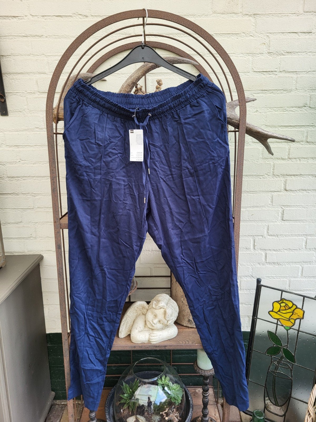luchtige broek hema mt L, Blauw, Maat 42/44 (L), Nieuw, Ophalen of Verzenden