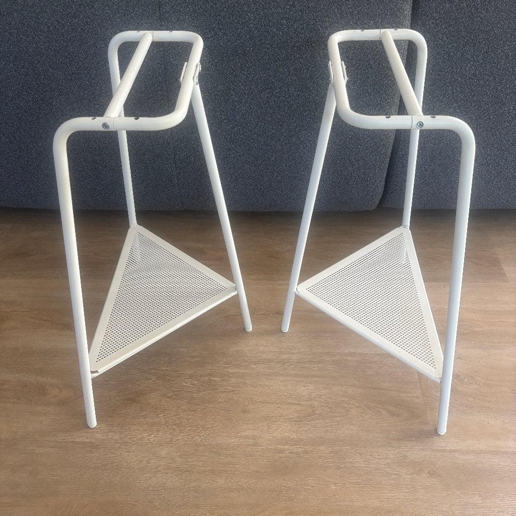Schragen Ikea wit 2 stuks, Ophalen, Tafelpoot, 50 tot 100 cm, 50 tot 100 cm