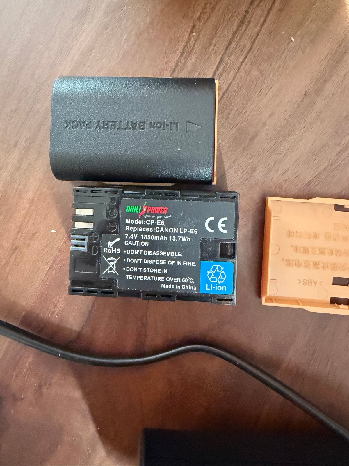 ChiliPower Accu en Oplader voor Canon LP-E6, Canon, Opladen via netstroom, Ophalen of Verzenden, Zo goed als nieuw