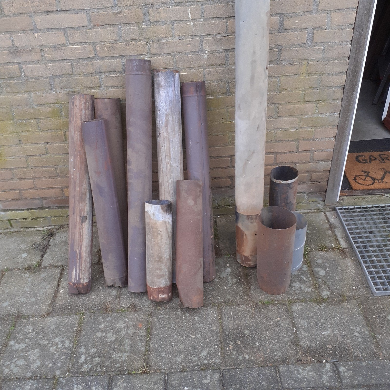 Kachel buis, rook kanaal buis, Ophalen, Gebruikt