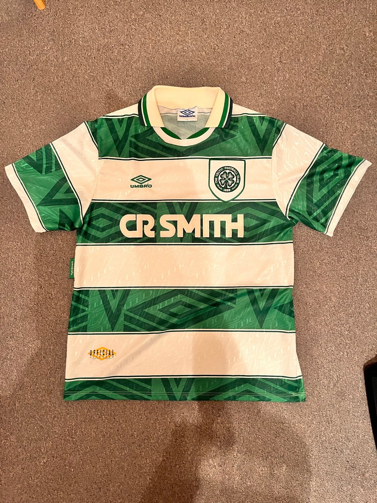 Vintage Celtic FC Umbro Thuisshirt 1993/1994 Maat L, Maat L, Ophalen of Verzenden, Zo goed als nieuw, Shirt