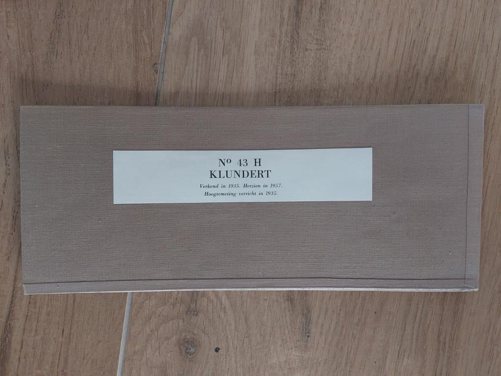 43H Klundert Oudenbosch Fijnaart Oud Gastel Stafkaart 1959, Topografische Dienst Nederland, Ophalen of Verzenden, 1800 tot 2000