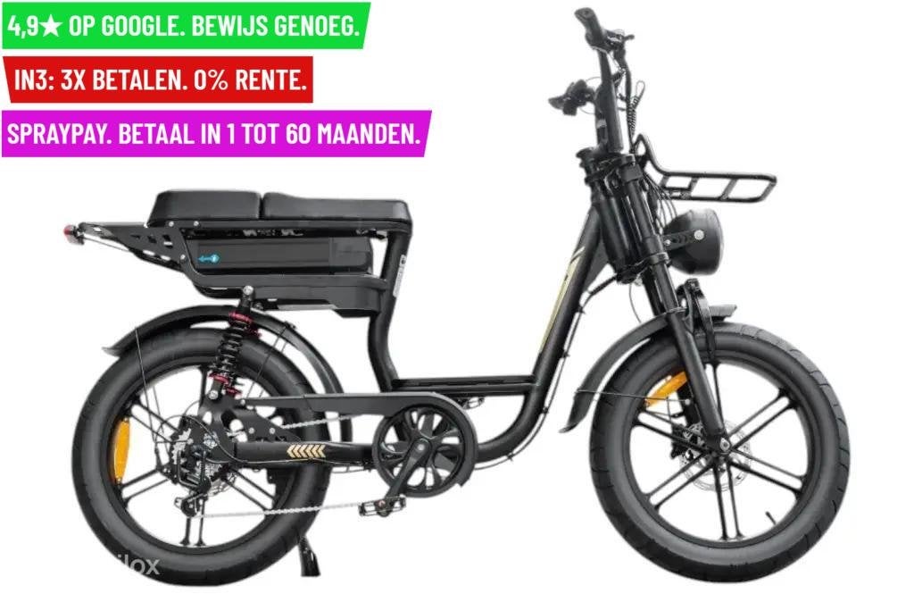 QM V20 Comfort - Black - electric fatbike
