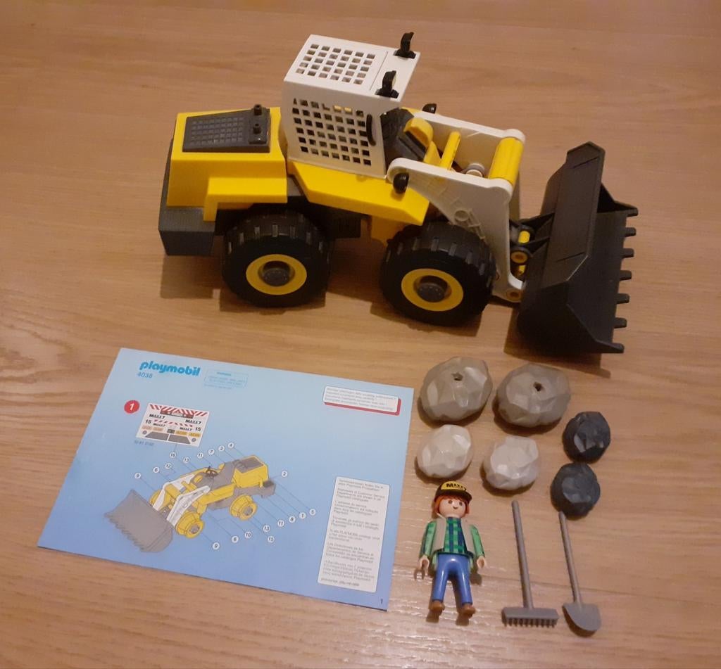 Playmobil 4038 Mega Bulldozer, Ophalen of Verzenden, Gebruikt, Complete set