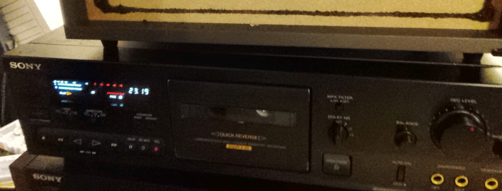 Sony TC-RX611S Stereo Cassettedeck met Auto-reverse, Ophalen of Verzenden, Enkel, Sony, Tiptoetsen