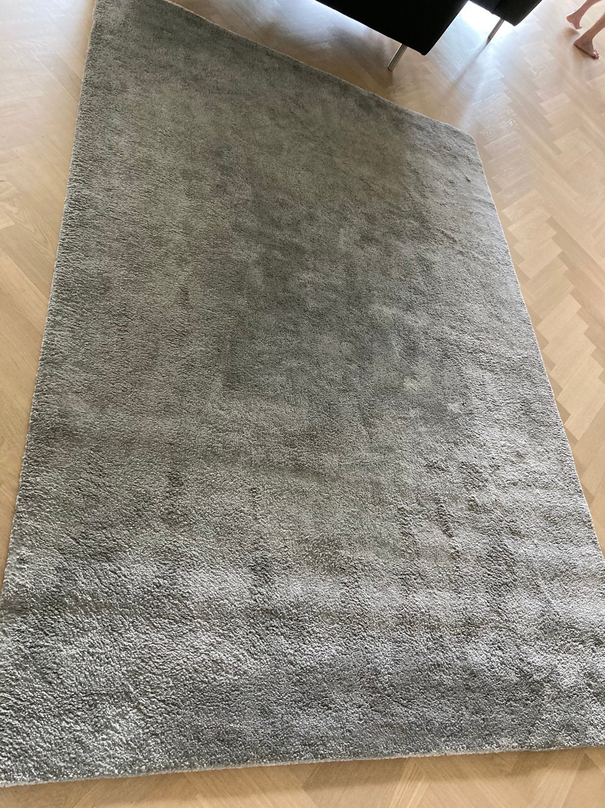 Vloerkleed Stoense, middengrijs 2x3 meter, Ophalen, 200 cm of meer, Zo goed als nieuw, 200 cm of meer