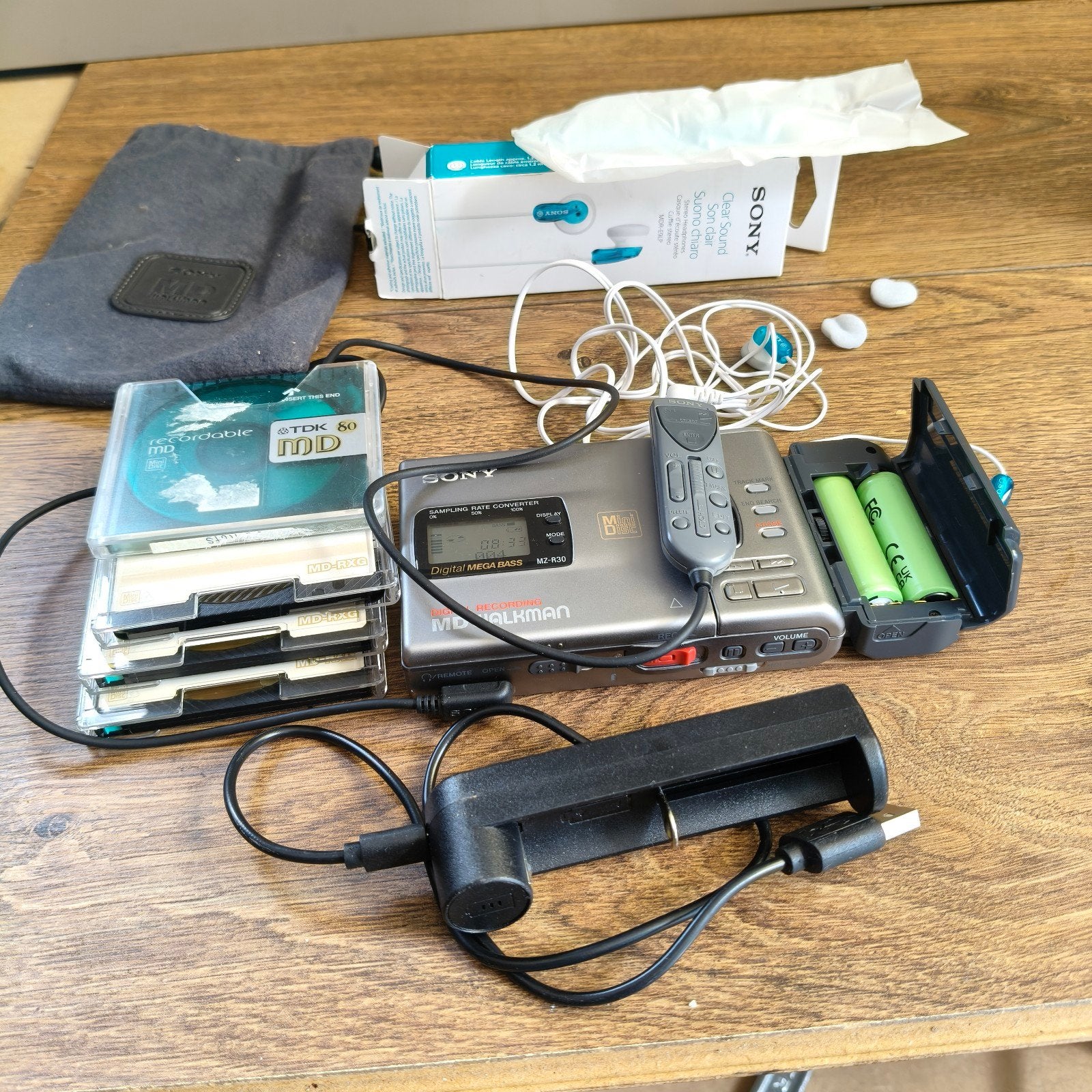 Sony MZ-R30 Minidisc Recorder Complete Set, Ophalen of Verzenden
