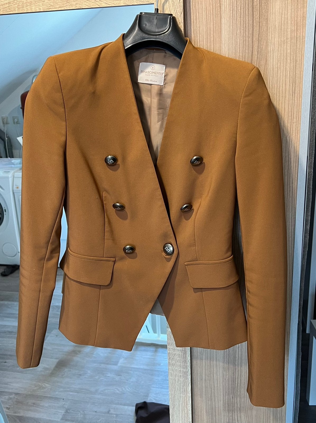 Cognac bruine blazer Rinascimento, Bruin, Ophalen of Verzenden, Zo goed als nieuw, Jasje