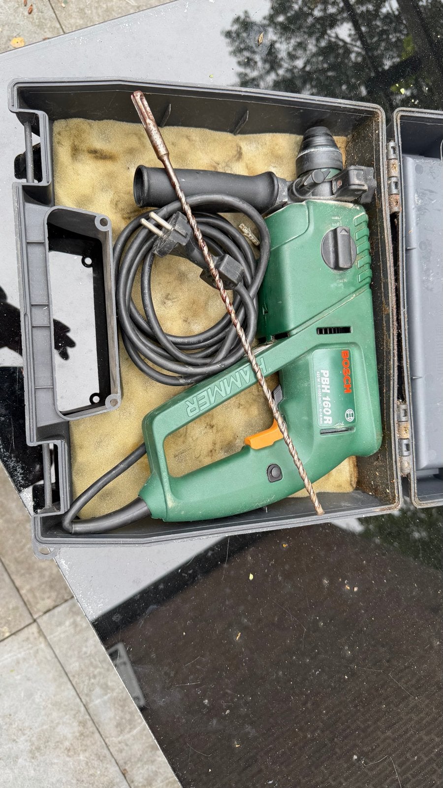 Bosch Boormachine PBH 160R met accessoires, Boormachine, Gebruikt, Ophalen of Verzenden, Minder dan 400 watt