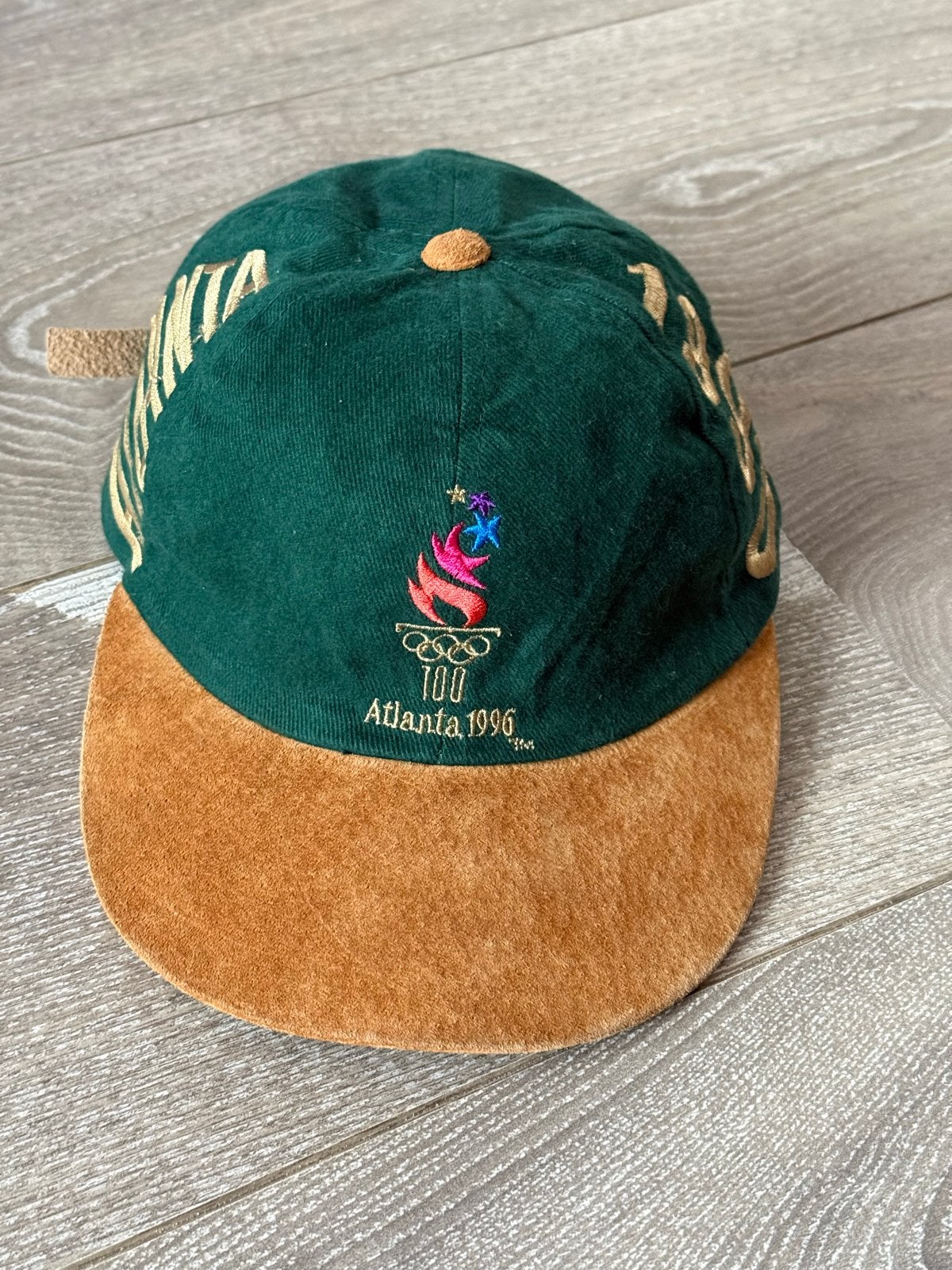 Vintage Olympische Spelen Atlanta 1996 pet McDonald's, Verzenden, Zo goed als nieuw, One size fits all, Pet