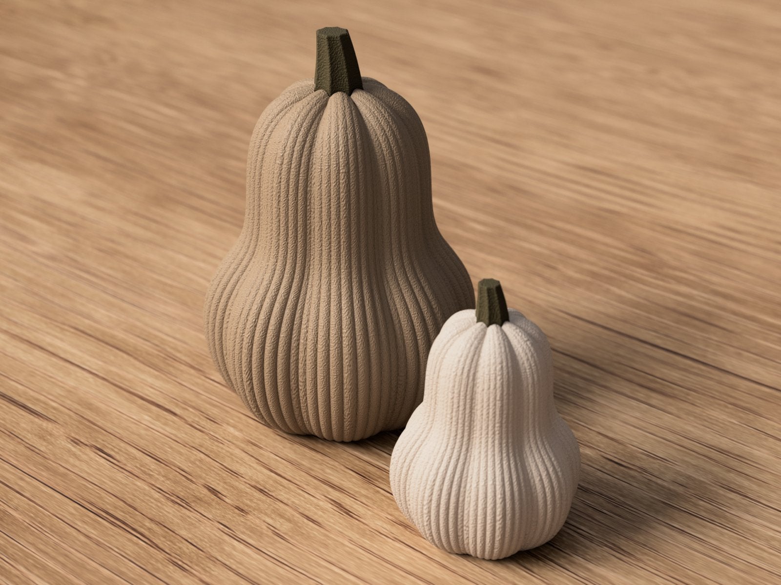 3D Geprinte Langwerpige Pompoenen, Beige, Nieuw, Kunststof, Ophalen of Verzenden