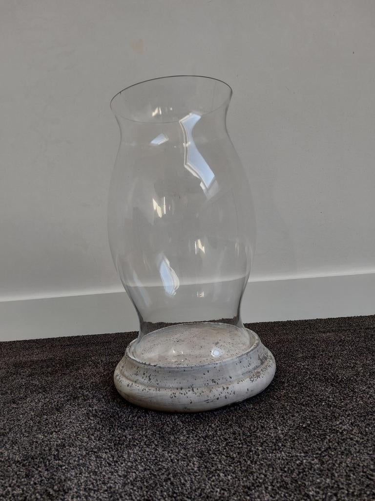 Mooie glazen stolp / vaas, Huis en Inrichting, Woonaccessoires | Stolpen, Ophalen, Gebruikt