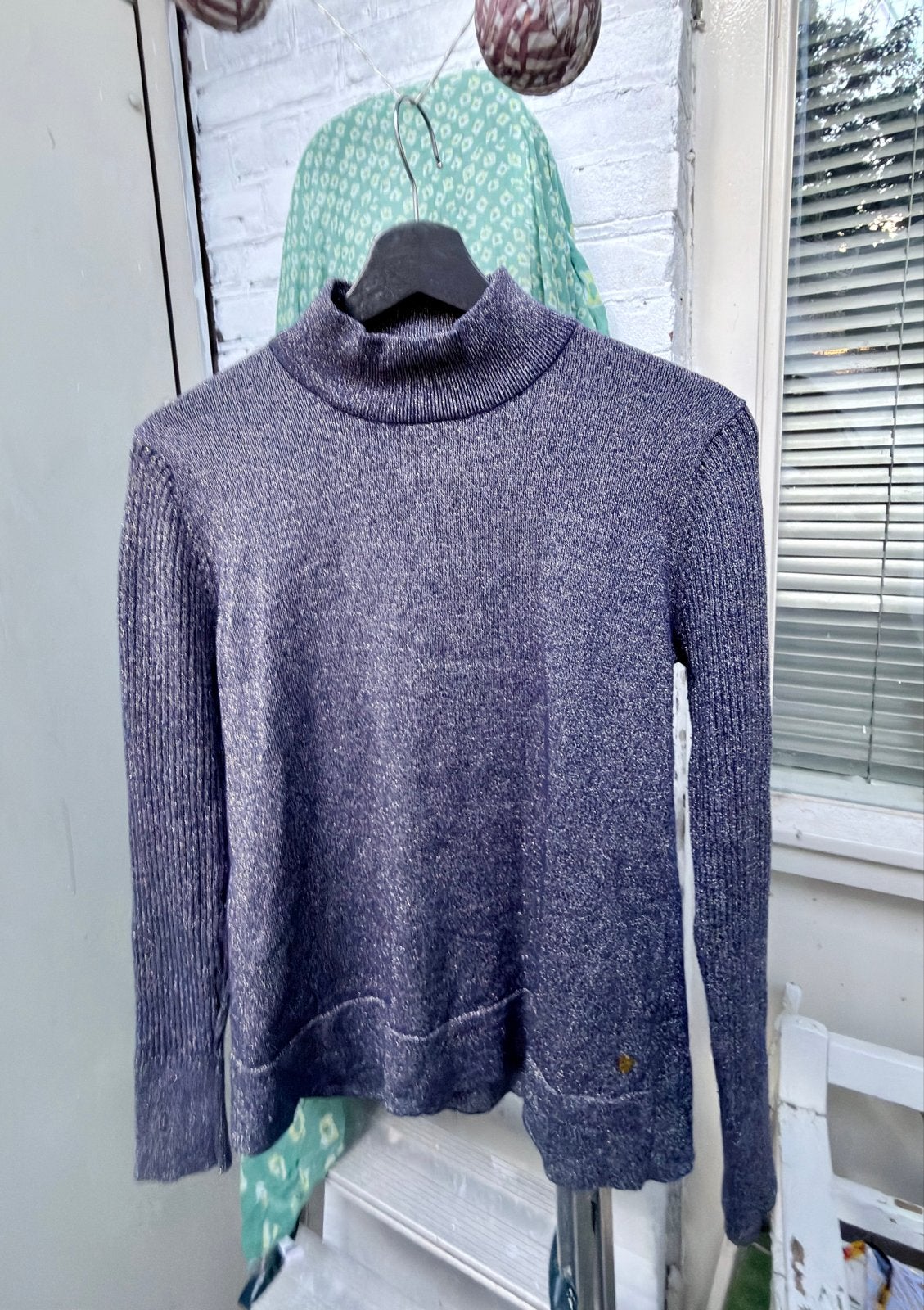 Biba glitter coltrui maat M blauw lavendel, Kleding | Dames, Ophalen of Verzenden, Zo goed als nieuw, Maat 38/40 (M), Blauw