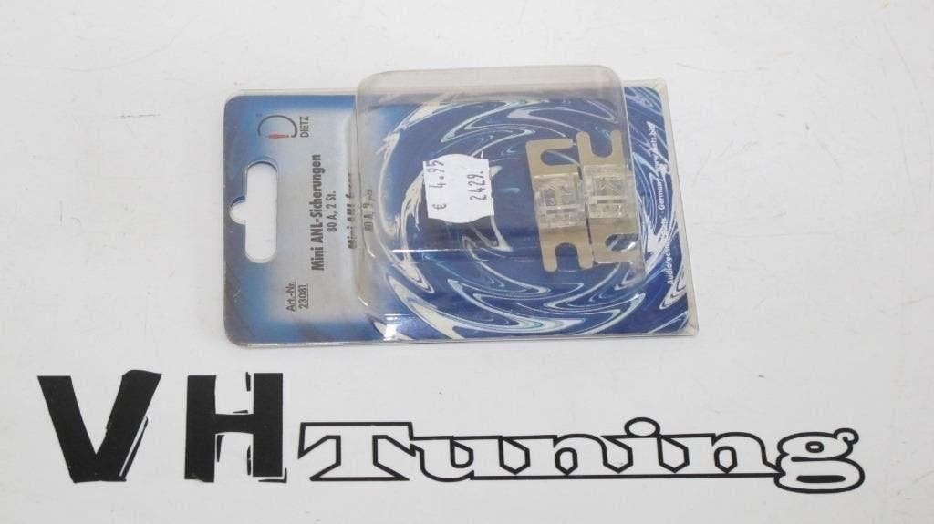 Dietz MINI ANL fuses, mini wafel zekeringen 80A 2 stuks, Auto diversen, Ophalen of Verzenden