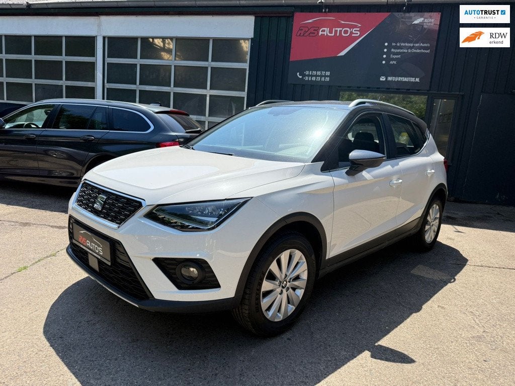 Seat ARONA 1.0 TSI 2018 Automaat/Carplay, Auto's, Stof, Gebruikt, Met garantie (alle), 116 pk