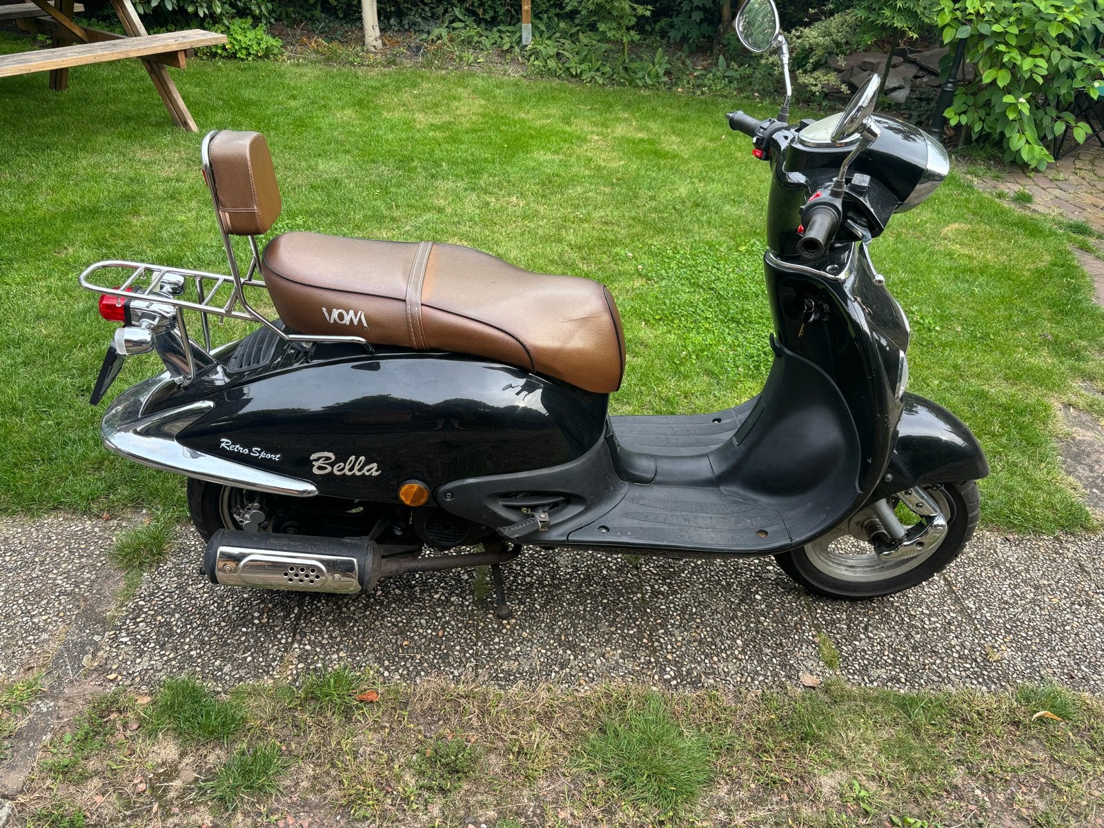 VOM Retro Sport Bella Snorscooter - Zwart, Goed Onderhouden, Ophalen, Gebruikt, Benzine, Overige merken