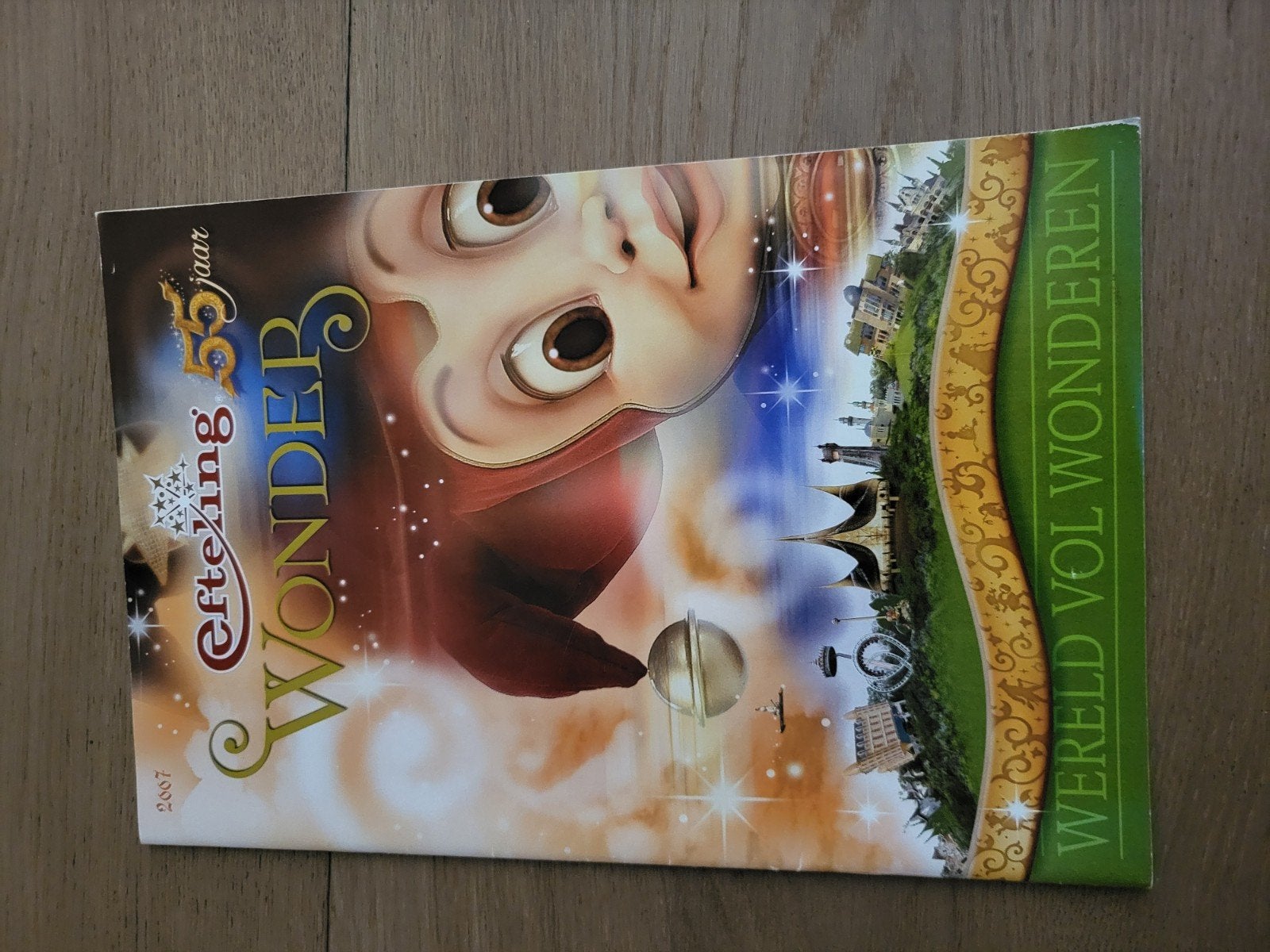 Efteling Wonderblad - Achterkant Beschadigd, Verzamelen, Ophalen of Verzenden, Gebruikt, Overige typen