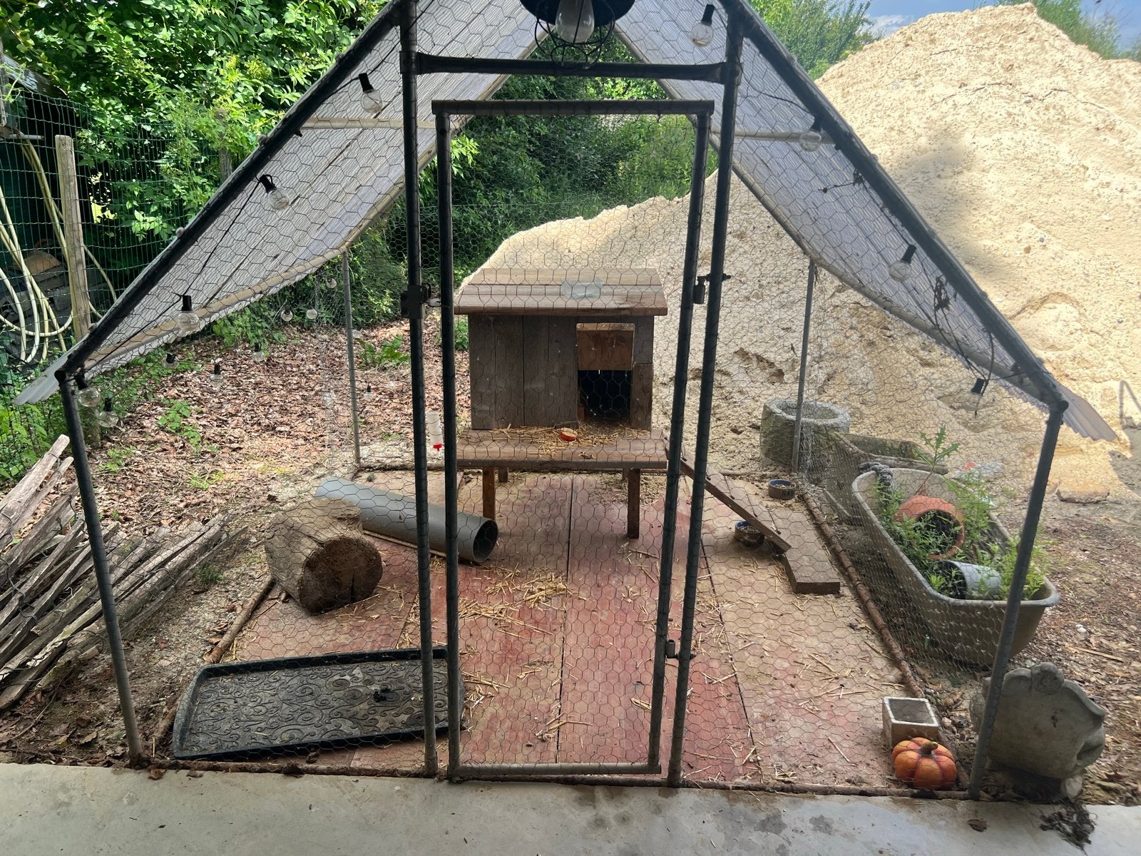 Conpleet konijnen hok, Dieren en Toebehoren, Knaagdieren en Konijnen | Hokken en Kooien, Ophalen, Hamster, 90 cm of meer, Ren