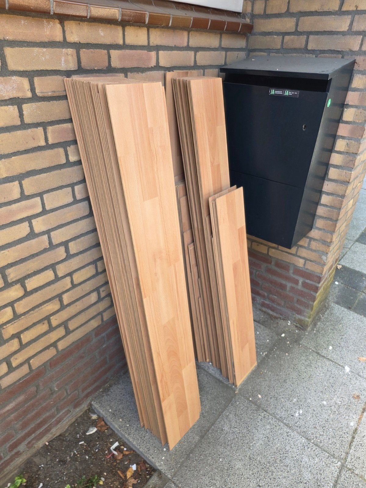 Laminaat, Ophalen, Hout