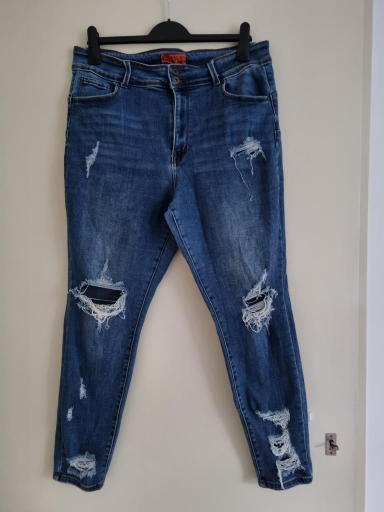 Spijkerbroek / jeans dames -- maat 18 / 44 - 46 -- Wax Jean, Blauw, Ophalen of Verzenden, Wax Jean, W33 - W36 (confectie 42/44)