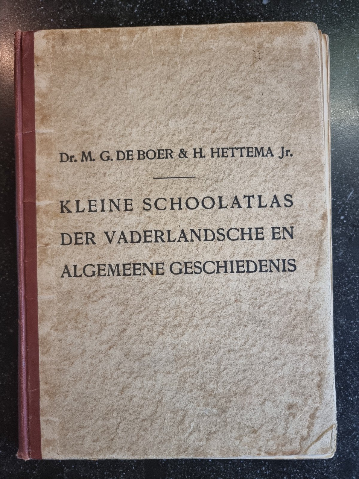 Kleine Schoolatlas Vaderlandse en Algemene Geschiedenis, Gelezen, Overige atlassen, Verzenden, Dr. M.G. de Boer & H. Hettema Jr.