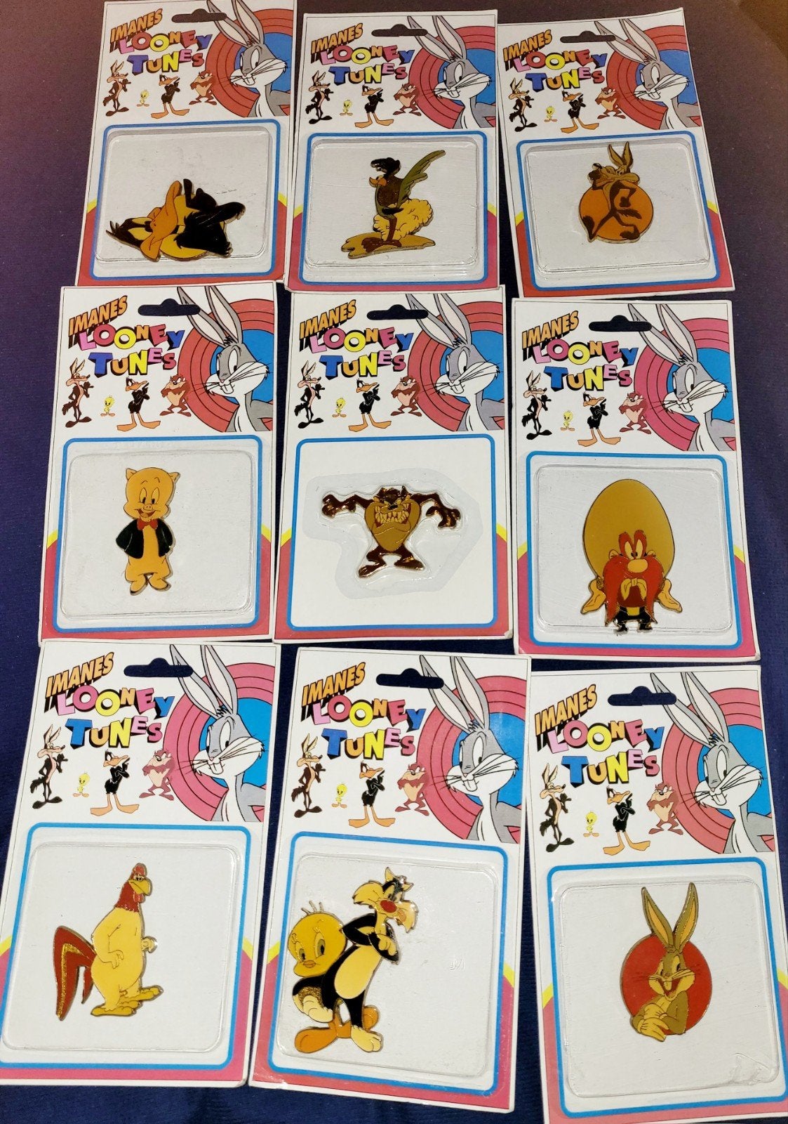 Tien officiële geëmailleerde Looney Tunes magneten metaal, Verzenden, Looney Tunes, Nieuw, Overige typen