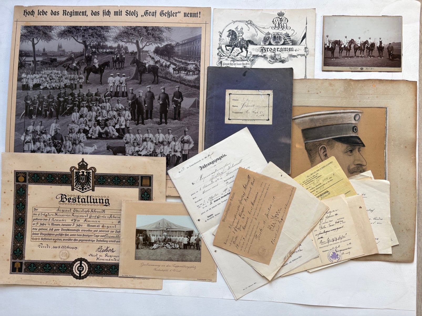 Convoluut Pruisische kurassier Regiment Graf Gessler 1900, Ophalen, Landmacht, Duitsland