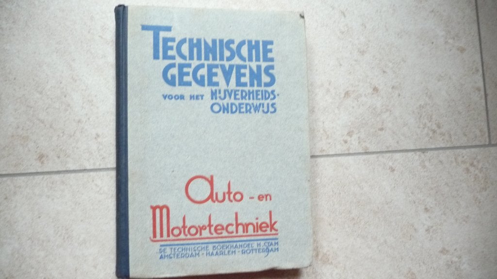 Technische gegevens voor het Nijverheidsonderwijs, Boeken, Ophalen of Verzenden, Gelezen, Ree van R.C.