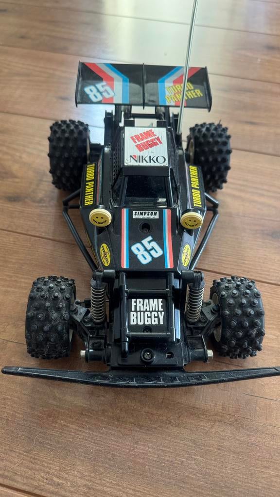Nikko frame buggy turbo Panther vintage jaren 80, Ophalen of Verzenden, Zo goed als nieuw, Overige schalen, Auto offroad