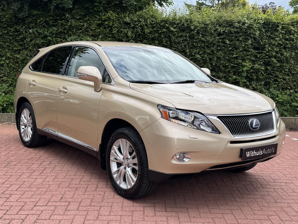 Lexus RX 450h 4WD President AdaptiveCruise MarkLevinson Trek, Auto's, Lexus, Automaat, Euro 5, Gebruikt, Beige